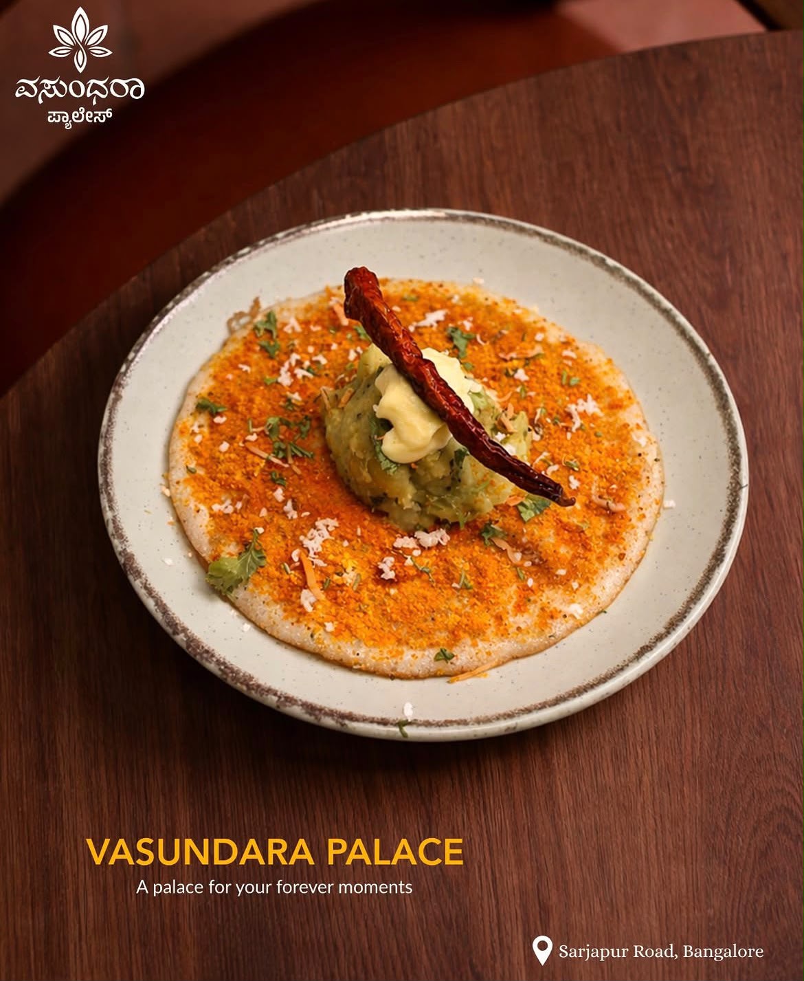 Vasundhara Palace restaurant interior detail